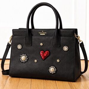 Kate Spade x Rodan + Fields Cameron Appliqué Saffiano Satchel LIMITED EDITION